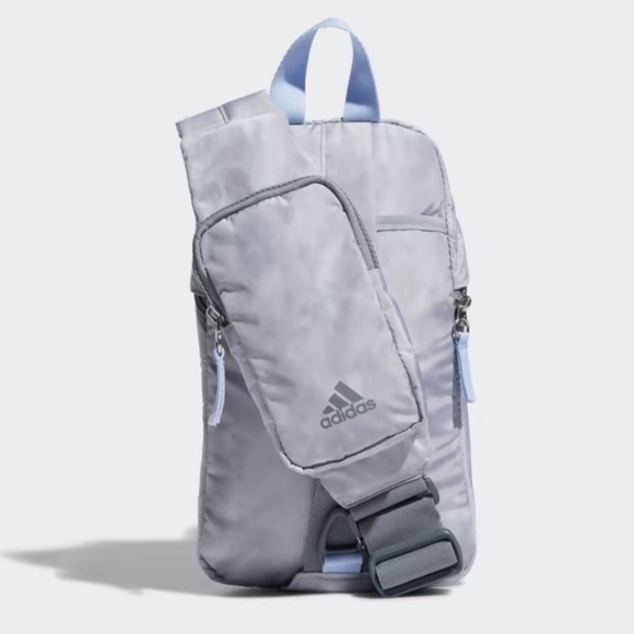NWT Adidas Essentials 2 Sling Crossbody Bag in Blue Dawn - Picture 1 of 11